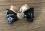 Hunde Schleife ,Spange GOLD HEART BLACK