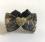 Hunde Schleife ,Spange GOLD HEART GREY