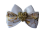 Hunde Schleife ,Spange GOLD HEART WHITE