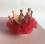 Hunde Spange BIG Krone ROT