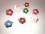 Hunde Spange * STOFF BLUME 2 *