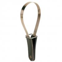 Metallstriegel mit Ledergriff
g...