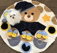 BÄRCHEN  Schnüffelteppich Spielteppich für Hunde,Katzen,Welpen