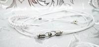 ELEGANT WEISS Vorführleine,Ausstellungsleine 2 mm Halsung