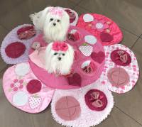 FLOWERS Schnüffelteppich Spielteppich für Hunde,Katzen,Welpen