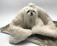 Hunde-Decke Kuscheldecke BONE BRAUN