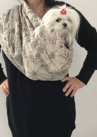 Hunde Tragetuch NATUR -Schwarz