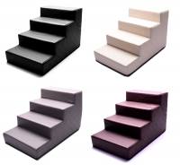 Hundetreppe BOXSPRINGBETT KUNSTLEDER CLASSIC Gr.M/4 56 cm hoch
