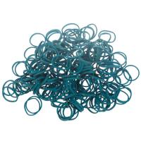Paw Marks  TÜRKIS GRÜN Latex Wrapping Bands 16mm 100 Stück