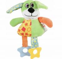 Plüsch Hündchen Grün Spielzeug für Hunde und Welpen