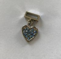 Hunde Schmuck für das Halsband * HERZ BLUE *