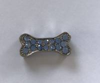 Hunde Schmuck für das Halsband * HUNDEKNOCHEN BLAU*