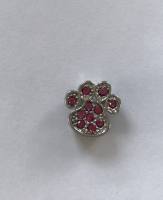 Hunde Schmuck für das Halsband * HUNDEPFOTE ROSA *