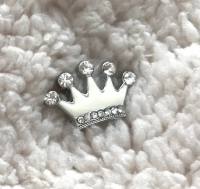 Hunde Schmuck für das Halsband * KRONE WEISS*