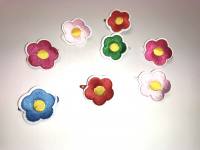 Hunde Spange * STOFF BLUME 2 *
