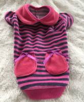Sweatshirt für Hunde Streifen Lila-pink